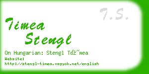 timea stengl business card